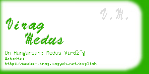 virag medus business card